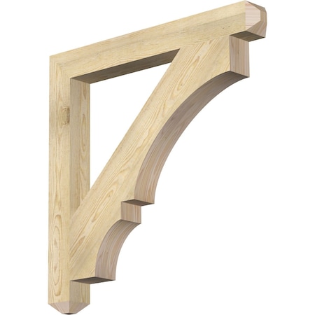 Balboa Craftsman Rough Sawn Bracket, Douglas Fir, 4"W x 36"D x 36"H